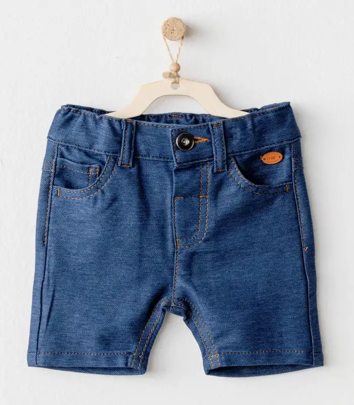 Andywawa AC25939 Casual Bebek Şort İndigo