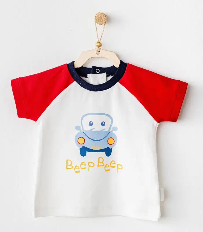 Andywawa AC25976 Casual Bebek Tişört White