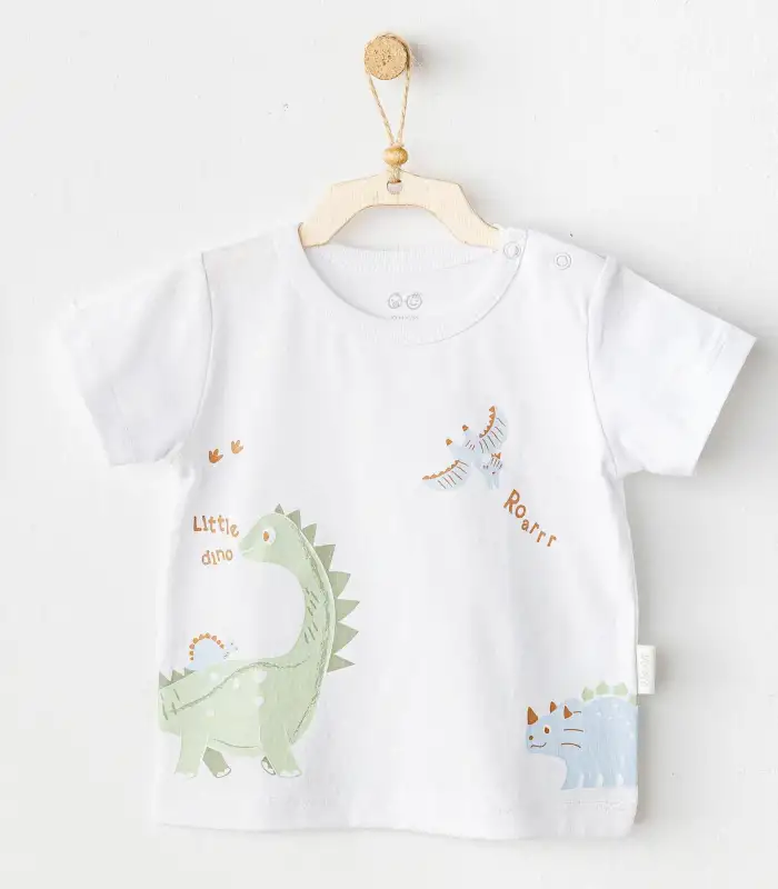 Andywawa AC25978 Casual Bebek Tshırt White