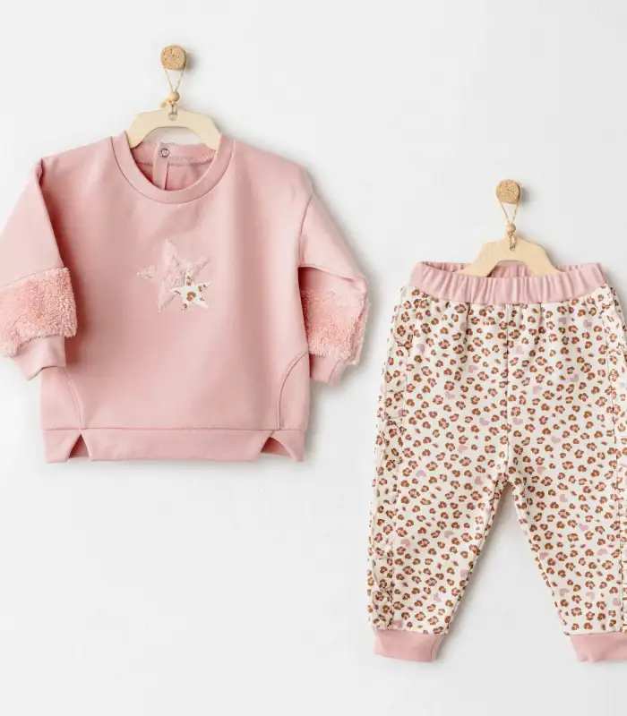 Andywawa AC26233 Little Leopard 2li Takım Pink