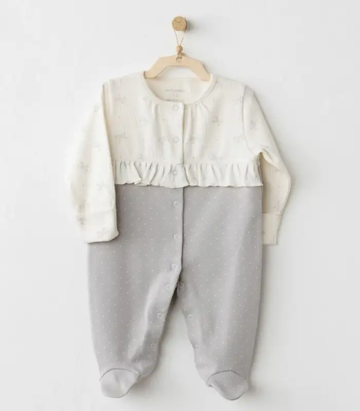 Baby Bow Bliss Tulum Ecru Grey