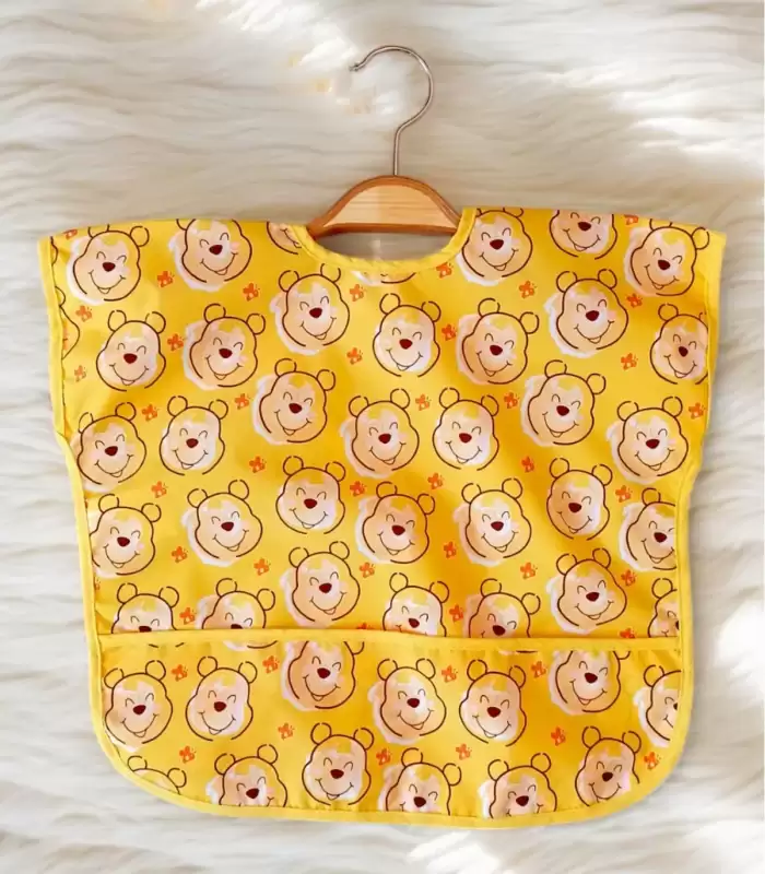 Sıvı Geçirmez Kolsuz 6-24 Ay 2li Aktivite ve Mama Önlüğü ( COLOUR-BEAR )
