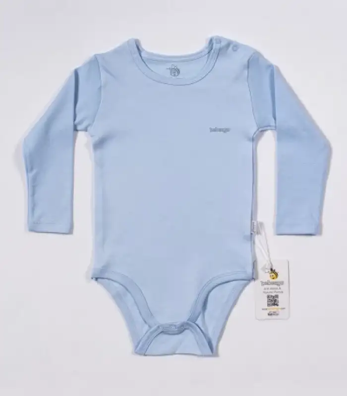 Basic Uzun Kol Yaş Body Mavi