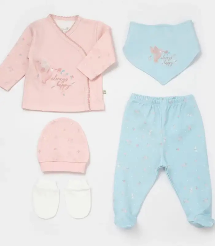 Always Happy 5Li Hastane Çıkış Seti  Gül Kurusu Mint