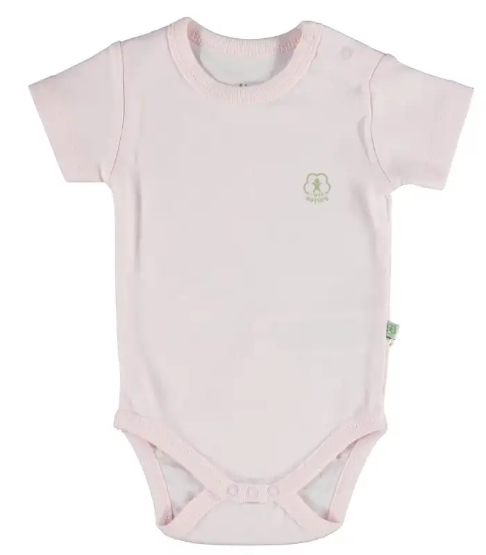 Basic Nature Kısa Kol Body  Pembe