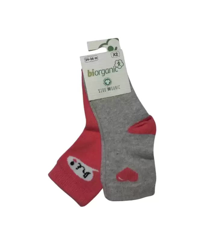 Bibaby Biorganic Hi Kız 2Li Çorap 68403 Bej Nar