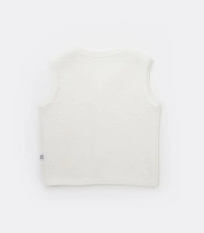 Hello Elephant Kapitone Yelek  Ekru