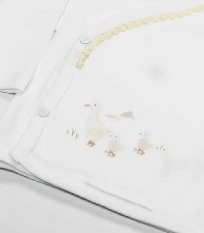 10Lu Hastane Çıkışı Welcome Baby Duck 11103 Sarı-Ekru