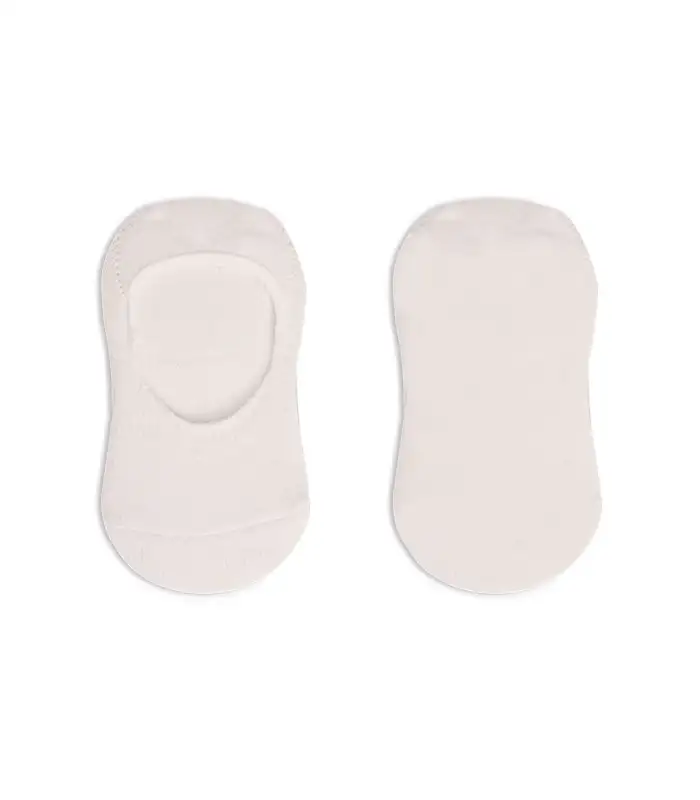 2Li Penye Babet Silikonlu Basic Çorap 30104 Ekru Ekru