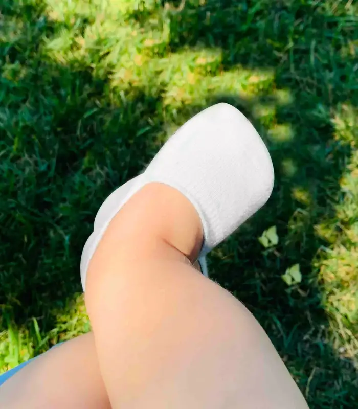 2Li Penye Babet Silikonlu Basic Çorap 30104 Siyah Ekru