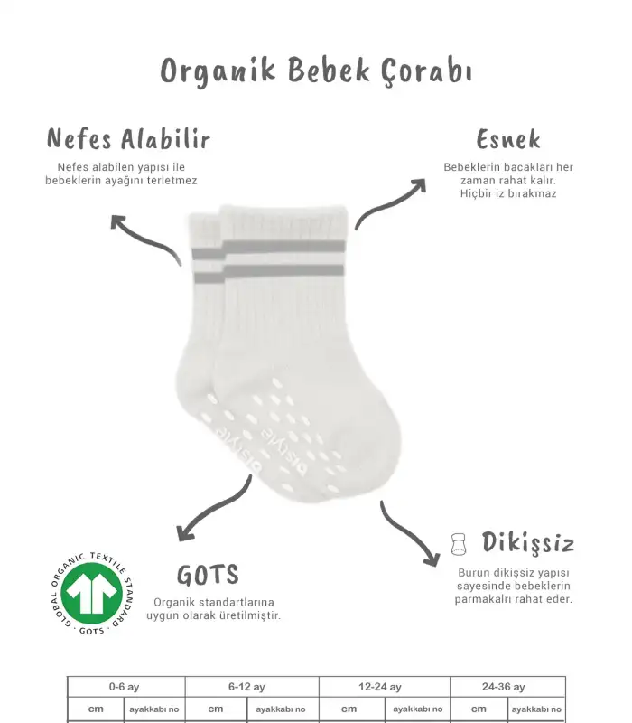 5Li Penye Kaymaz Çember Soket Çorap 10122 Ekru