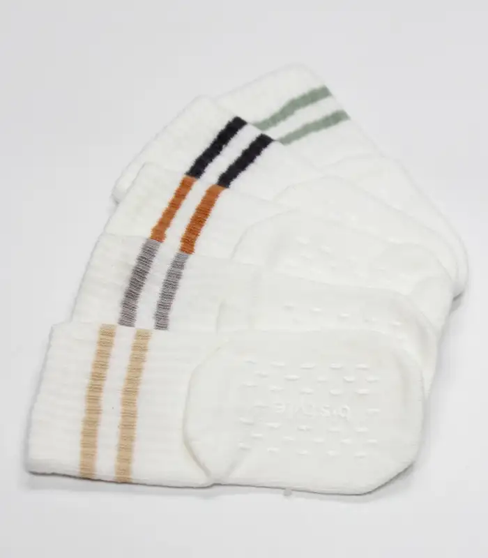 5Li Penye Kaymaz Çember Soket Çorap 10122 Ekru