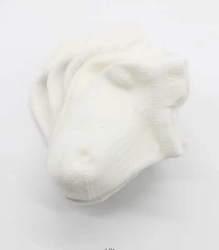 6Lı Basic Penye Sneakers Çorap 20101 Ekru