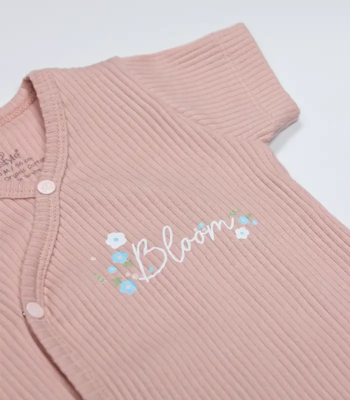 Bloom Rose 2li Yarım Kol Badi 17119 Ekru Gül Kurusu