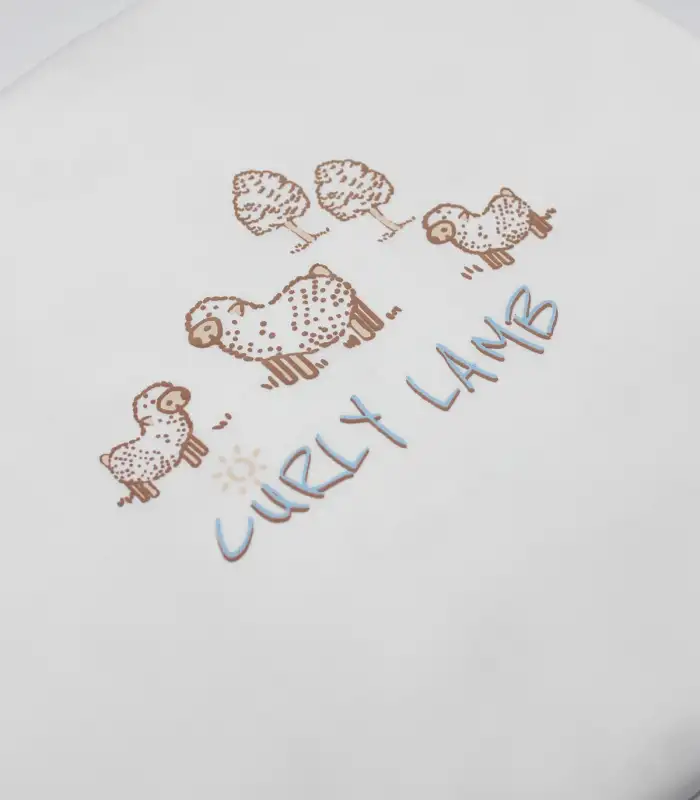 Curly Lamb 10Lu Hastane Çıkışı 11106 Bej Mavi Ekru