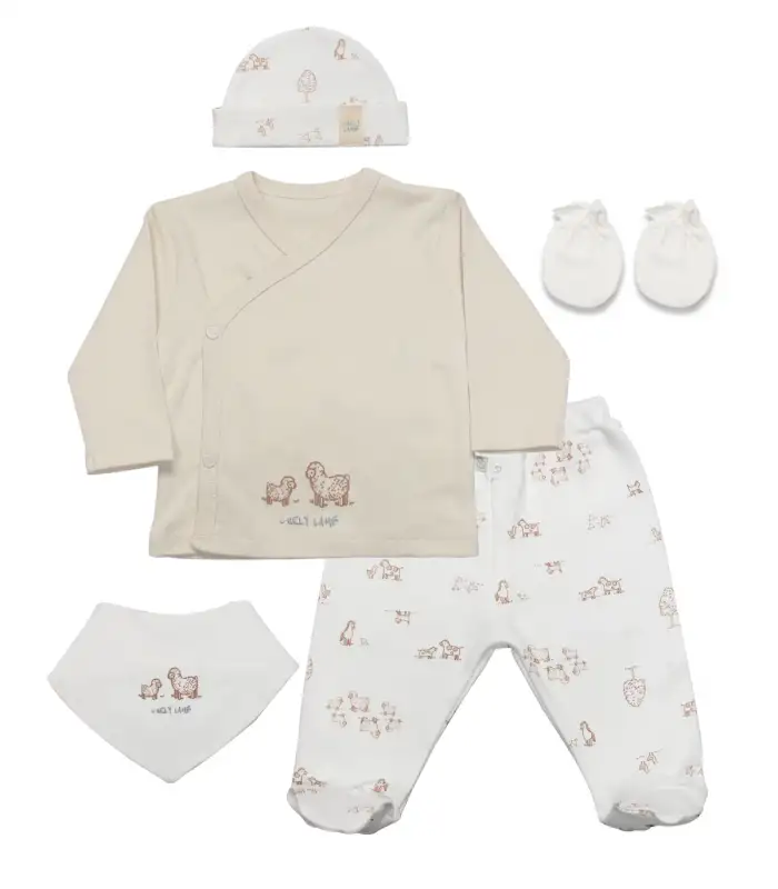 Curly Lamb 5Li Hastane Çıkışı 12106 Bej Mavi Ekru