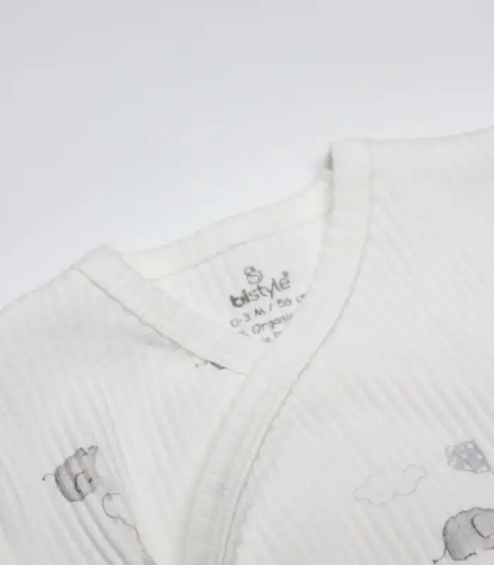 Flying Elephant 3Lü Zıbın Takım 13111 Ekru Gri