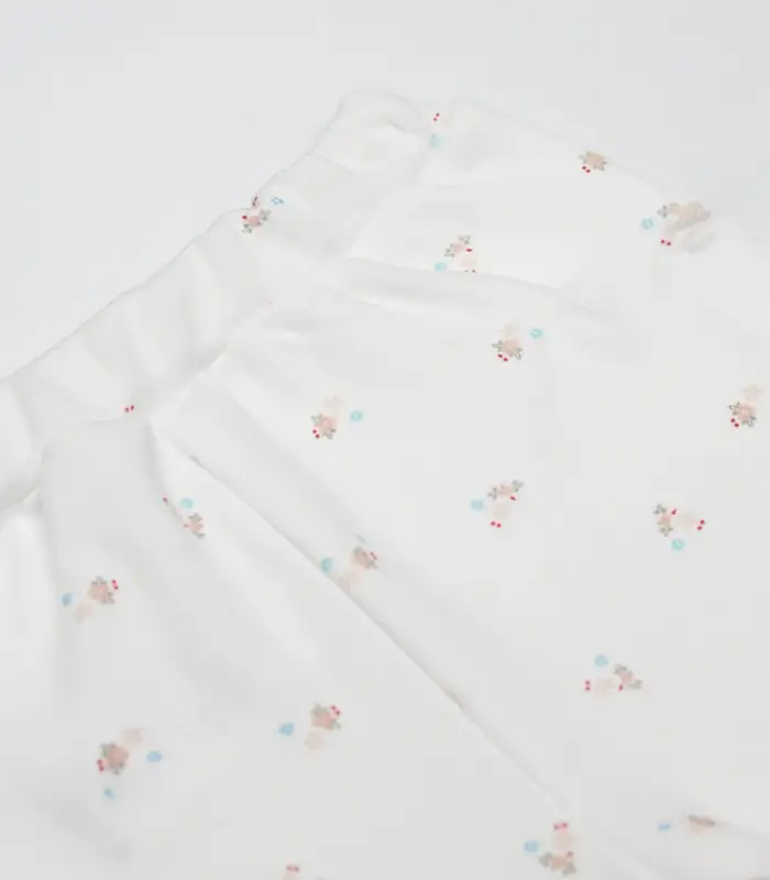 Grow İn Love Patikli Tek Alt 16103 Pembe Ekru