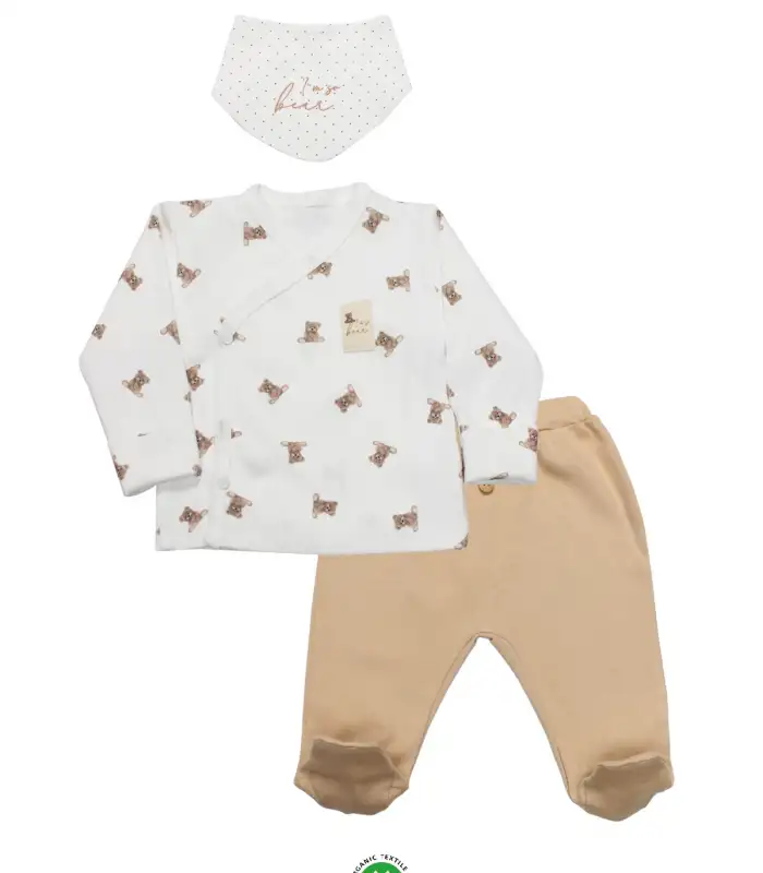 I Am So Bear 3lü Takım 13103 Bej-Ekru