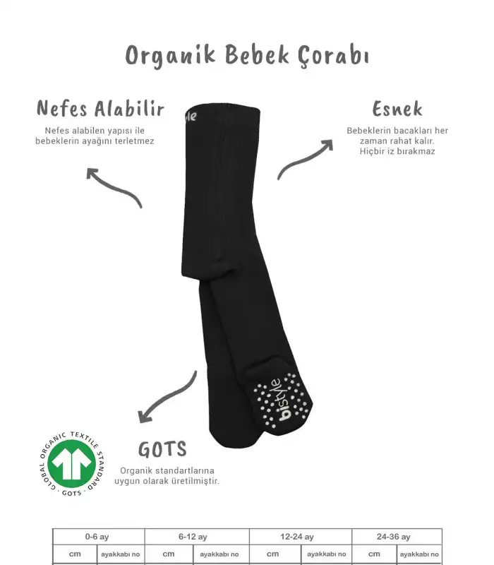 Kaymaz Basic Külotlu Çorap 50501 Siyah