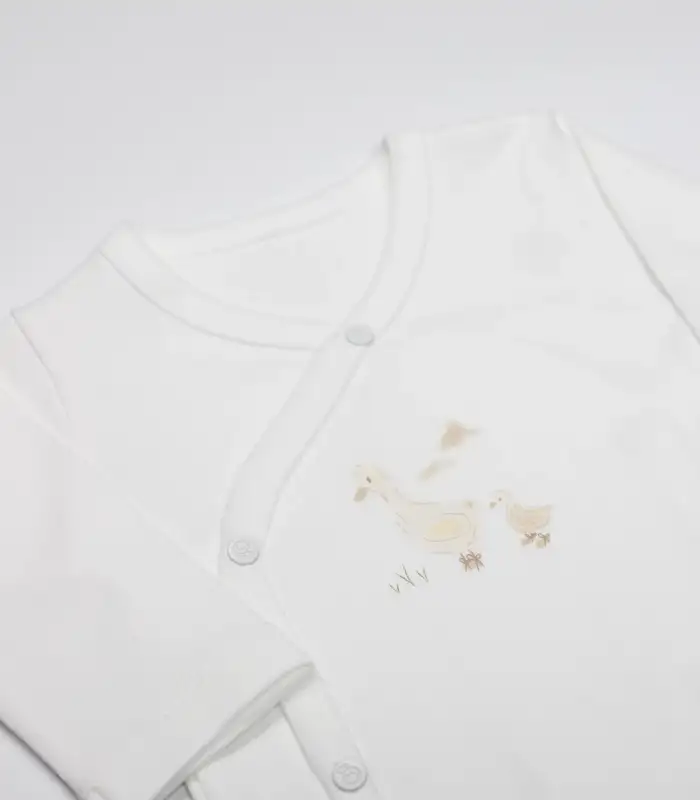 Kruvaze  Body Uzun Kol Welcome Baby Duck 17108 Sarı