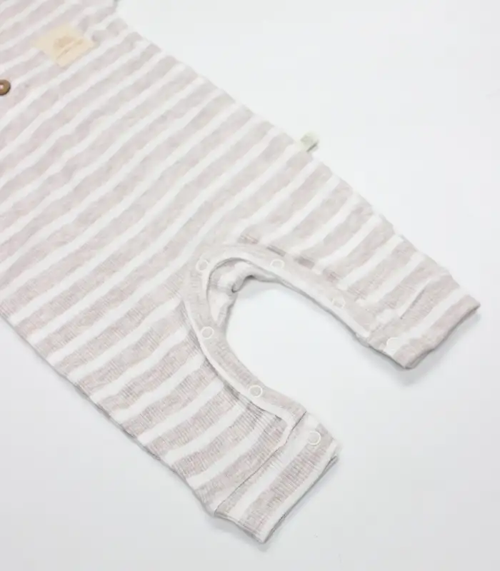 Line Colors Yarım Kol Patiksiz Tulum 15126 Bej