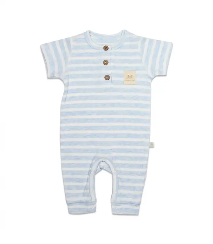 Line Colors Yarım Kol Patiksiz Tulum 15126 Mavi