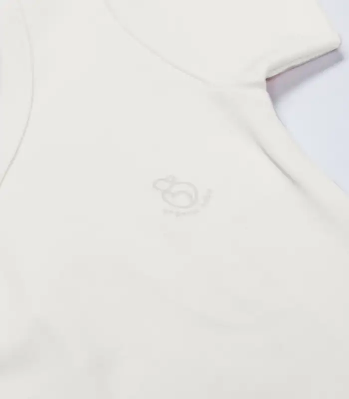 Organik Natural Basic Style Kruvaze Yarım Kol Body BS17101 Ekru