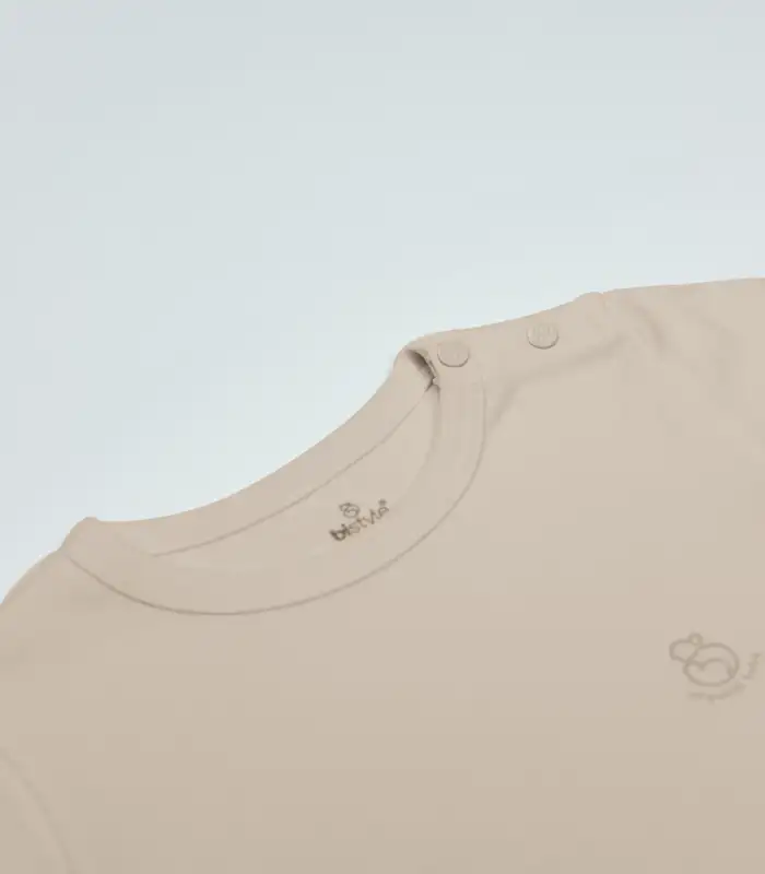 Organik Natural Basic Style Yarım Kol Body BS17103 Bej