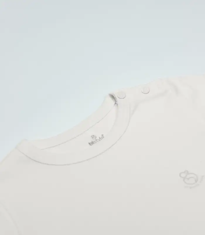 Organik Natural Basic Style Yarım Kol Body BS17103 Ekru