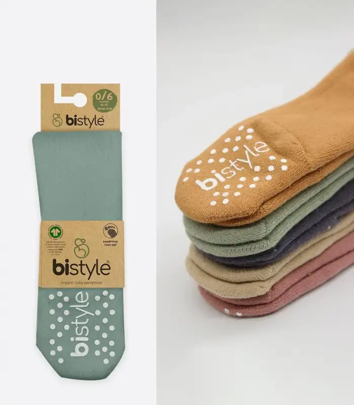 Tekli Kaymaz Mix Havlu Külotlu Çorap 50501 Nil