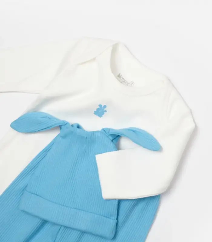 Bunny 3Lü Bebek Takım  Mavi