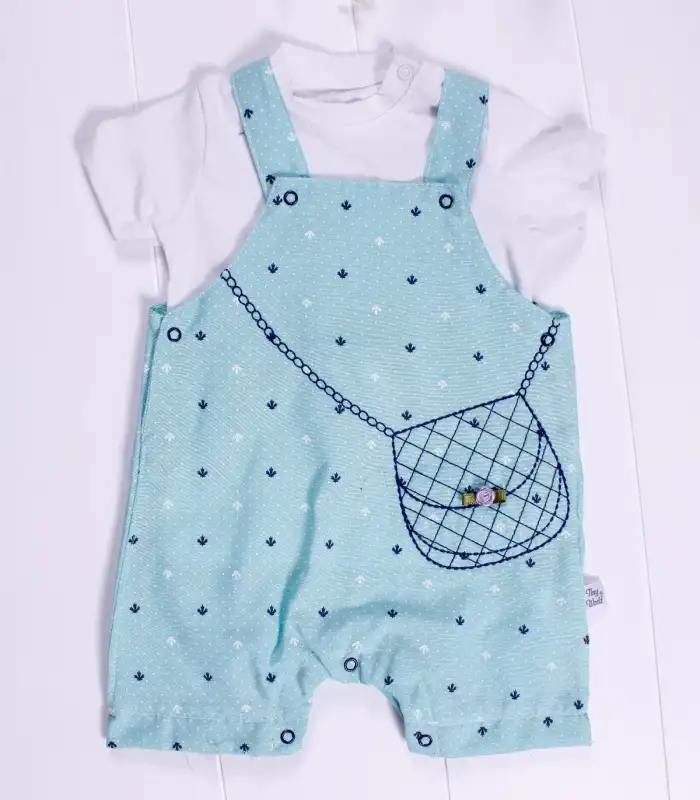 Canta Desenli Badili Kız Bebek Tulumu