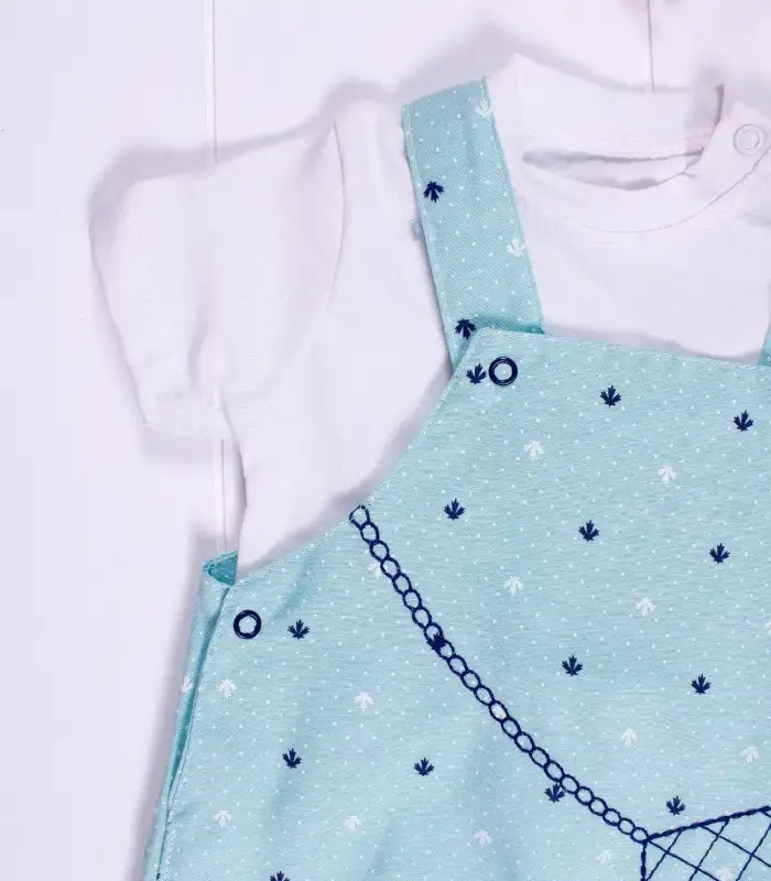 Canta Desenli Badili Kız Bebek Tulumu