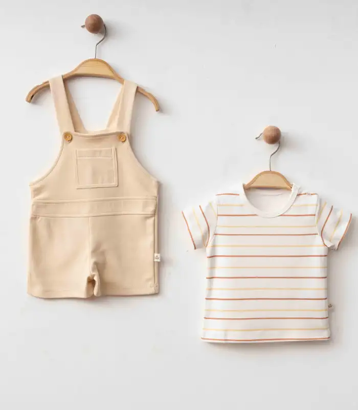 Eslenza Baby Şortlu Salopet 0127 Bej