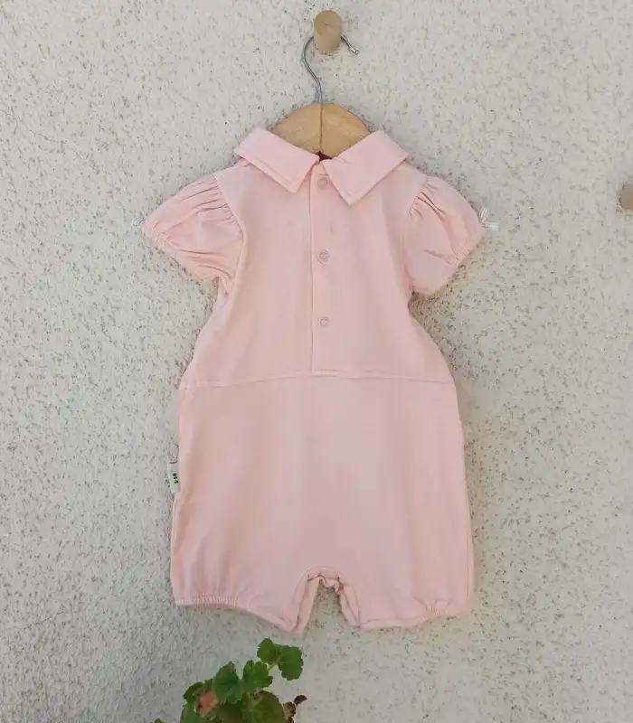 Kuğu Desenli Kız Tulum 3-6-9 Ay