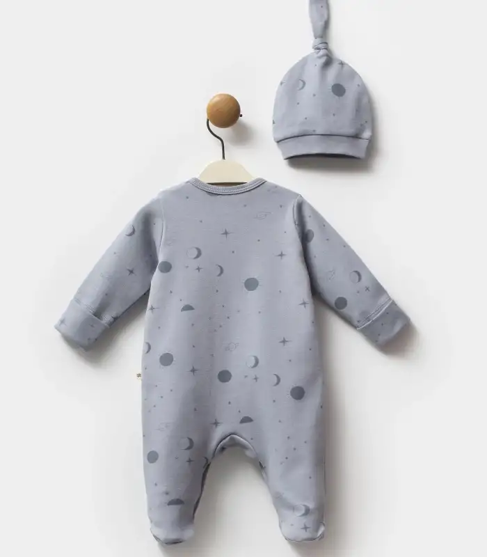 Moi Noi Galaxy Şapkalı Tulum MNB1245 Gri