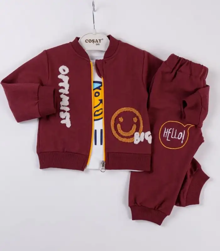 Optimist Nakışlı Erkek Bebek Takım