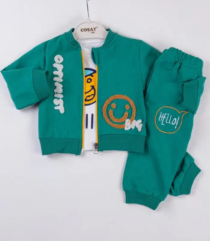 Optimist Nakışlı Erkek Bebek Takım