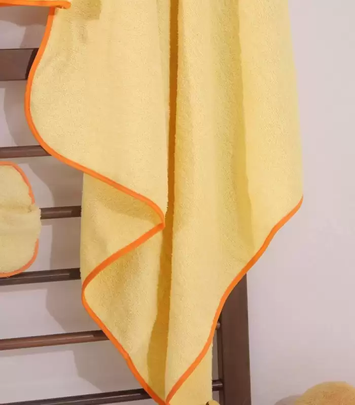 Ördek Figürlü 4 Parça Unisex Bornoz Seti