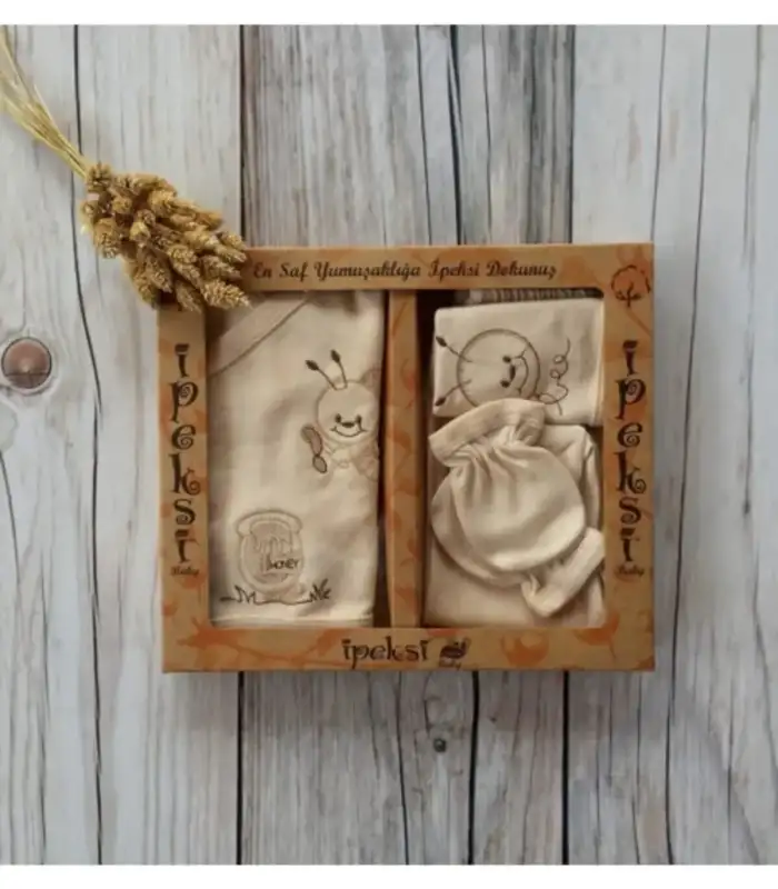 Organik % 100 Pamuk 5li Hastane Çıkış Seti