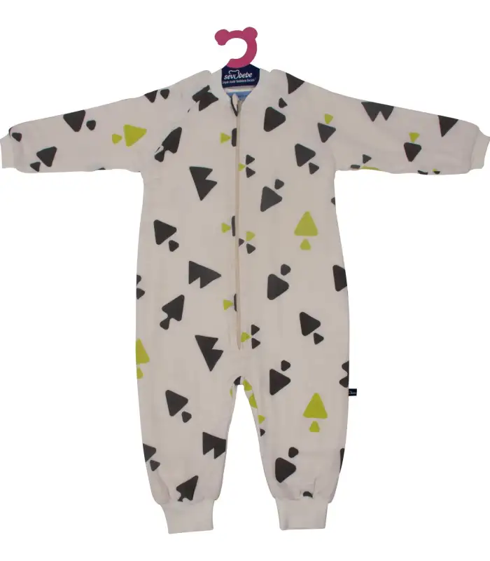 Organik Müslin Uyku Tulumu  Üçgen Desen