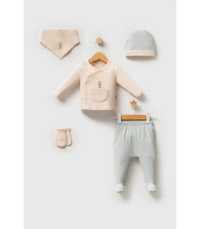 Tongs Baby Daily Elegance Zıbın Takımı 5652 Mavi