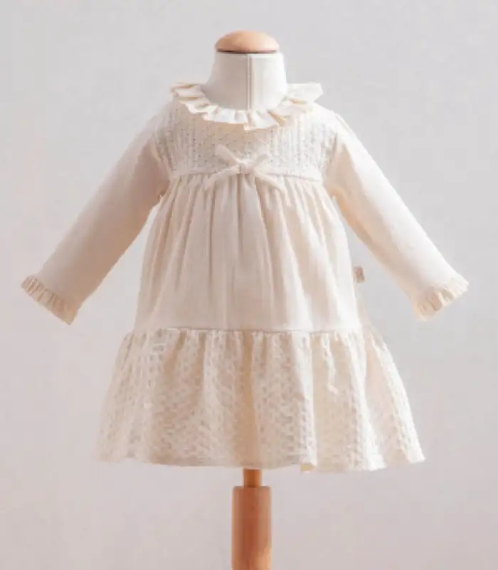 Tongs Baby Elbise 3885 Ekru