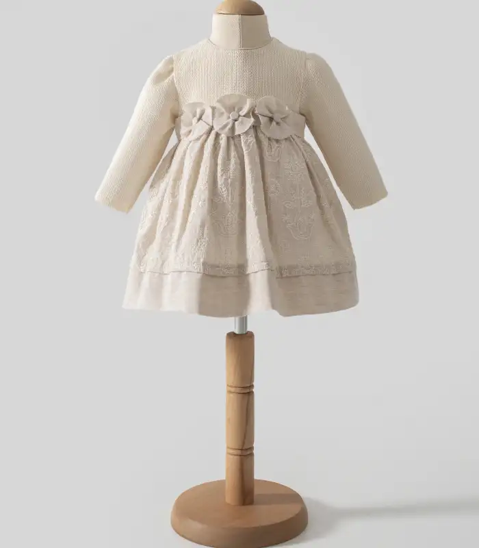 Tongs Baby Elbise 8051 Ekru