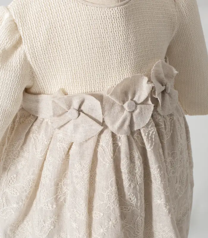 Tongs Baby Elbise 8051 Ekru