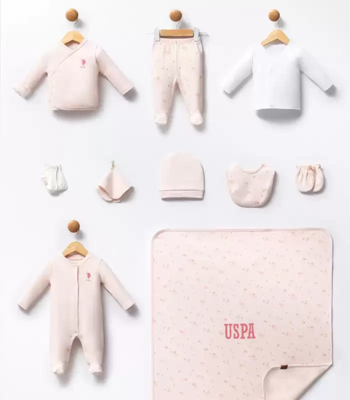 U.S Polo 10Lu Hastane çıkış seti USB2350 Pudra