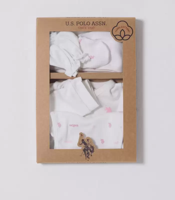 U.S Polo 5Li Hastane Çıkış Seti USB2358 Beyaz
