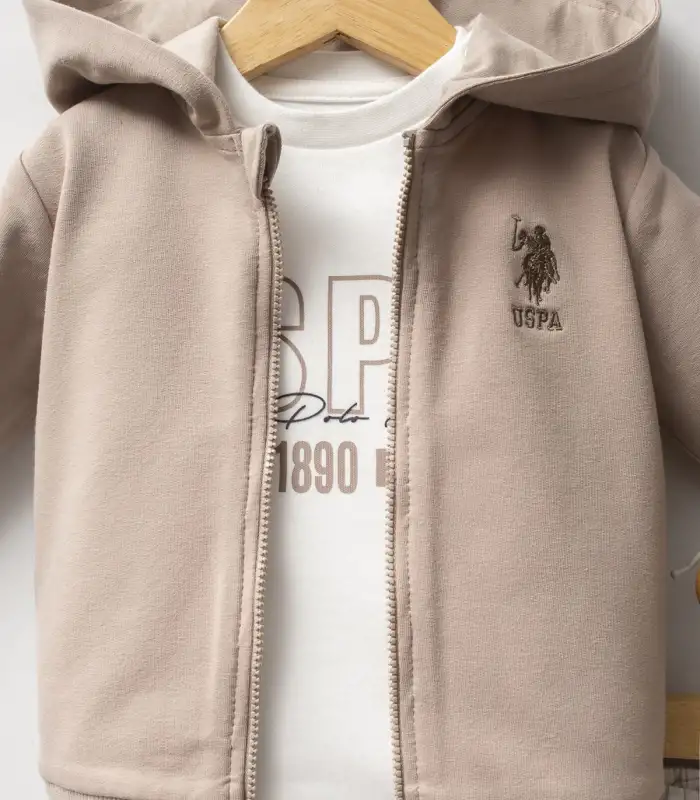 U.S. Polo Assn 3lü Takım USB2579 Kum