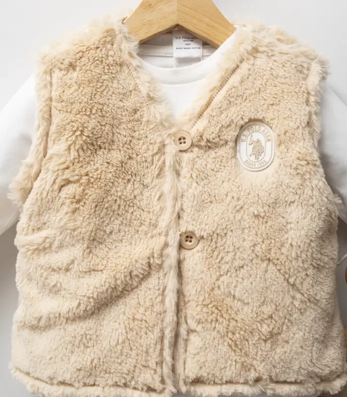 U.S. Polo Assn 3lü Takım USB2779 Bej